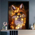 Load image into Gallery viewer, 5D Diamond Painting, DIY Fox Diamond Painting Kit, DIY Diamond Painting Animal Kits for Kids and Adults Crystal Embroidery Cross Stitch Art Craft Canvas Wall Decoration
