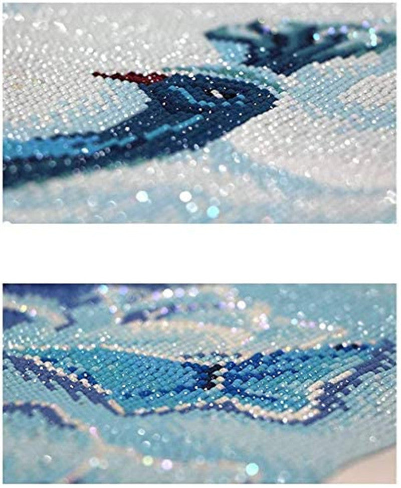 5D DIY Diamond Painting Kits Lotus and Peacock