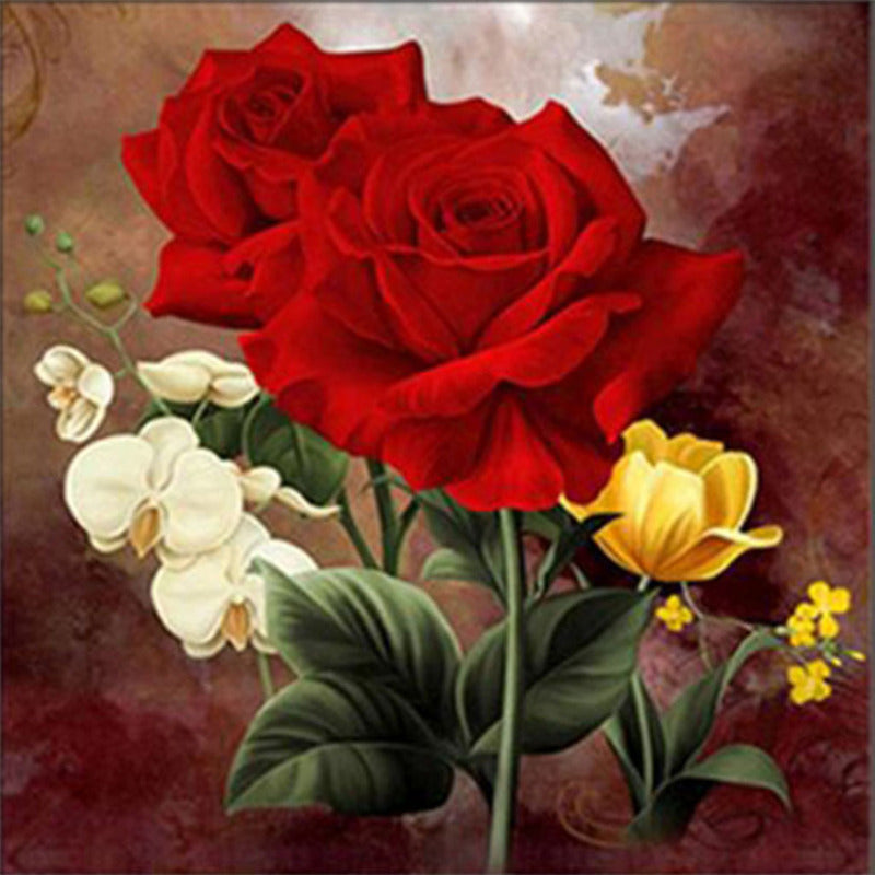 DIY Diamond Painting 5D Red Rose Kits