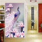 Load image into Gallery viewer, DIY 5D Special Shaped Diamond Painting Peacock Embroidery Craft
