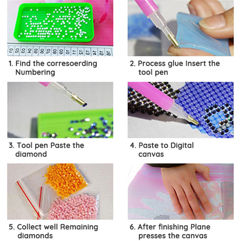 DIY 5D Full Drill Chameleon Diamond Painting Kits for Adults