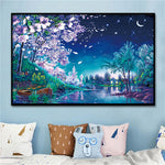 Load image into Gallery viewer, 5D DIY Diamond Paintings Summer Night Scenery Kits
