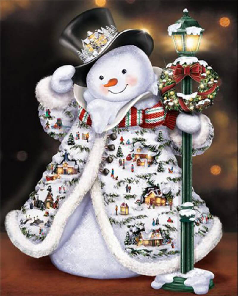 DIY Christmas Snowman 5D Diamond Painting Set