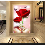 Load image into Gallery viewer, 5D Red Rose Swan DIY Diamond Painting Kits
