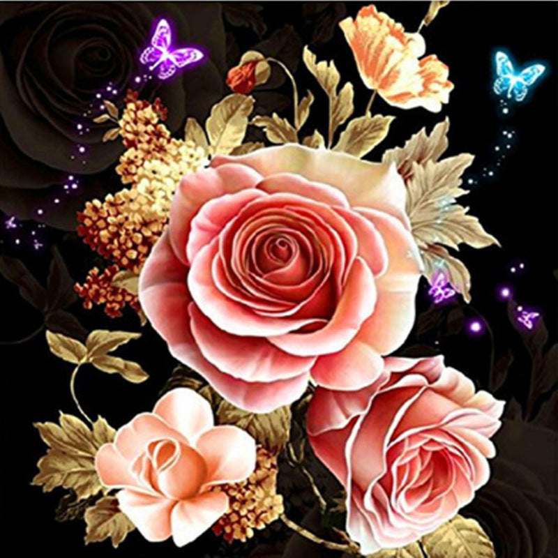 DIY Rose Butterfly 5D Diamond Painting Kits