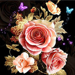 Load image into Gallery viewer, DIY Rose Butterfly 5D Diamond Painting Kits
