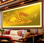 Load image into Gallery viewer, 5D Diamond Painting Kits Golden Dragon
