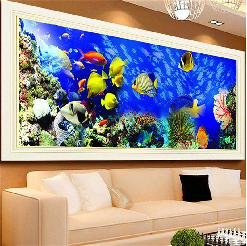 5D DIY  Ocean World  Full Drill Diamond Painting