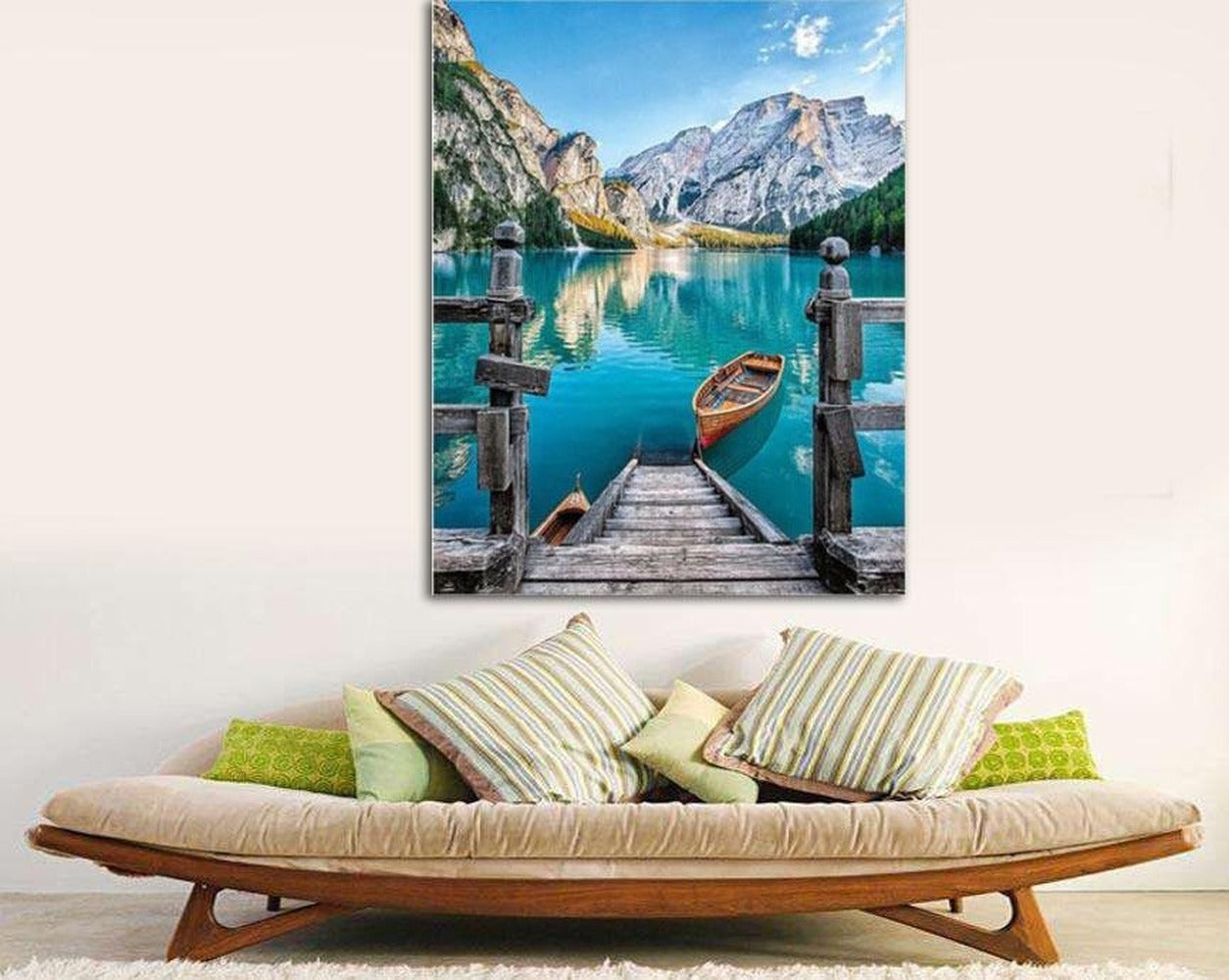 5D DIY Diamond Painting Kit- Boat-Blue lake