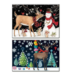 2 Packs  DIY 5D Diamond Painting-Christmas Elk