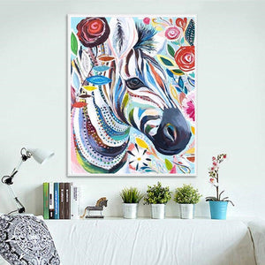 DIY 5D Color zebra Diamond Painting Kits