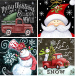 Load image into Gallery viewer, 4 Packs DIY 5D Christmas Diamond Painting Kits
