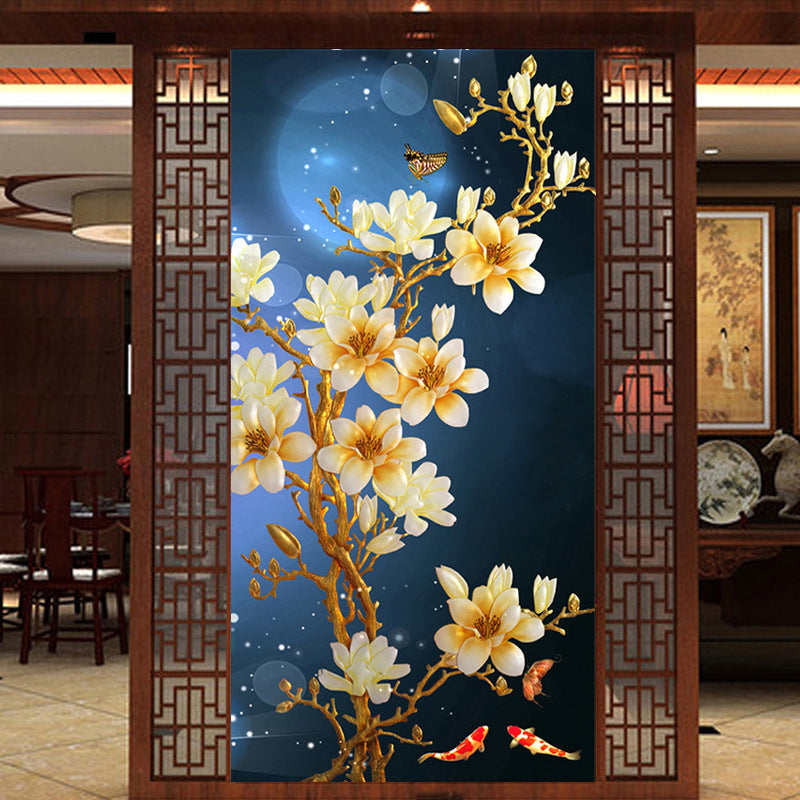 Diamond Painting - Full Round -Magnolia flower