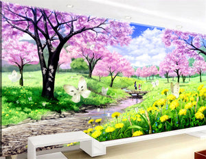 5D DIY Cherry Blossoms Diamond Painting Kits