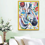 Load image into Gallery viewer, DIY 5D Color zebra Diamond Painting Kits
