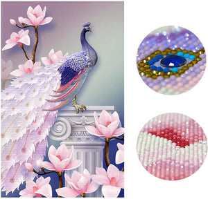 DIY 5D Special Shaped Diamond Painting Peacock Embroidery Craft