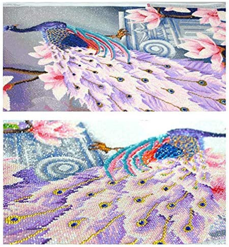 DIY 5D Special Shaped Diamond Painting Peacock Embroidery Craft