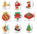 Load image into Gallery viewer, 17 Pieces Christmas DIY Diamond Key Chain
