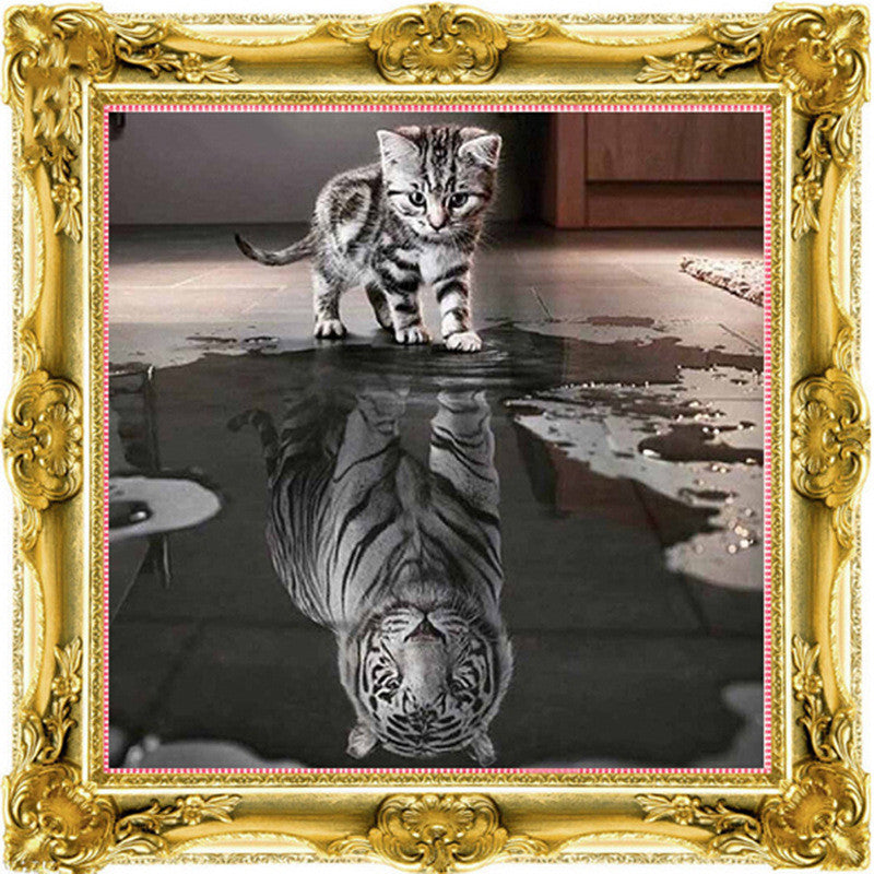 Cat and Tiger 5D Diamond Painting Kits