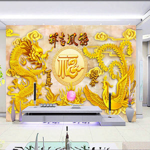 DIY 5D Golden Dragon Diamond Painting