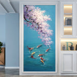 Load image into Gallery viewer, 5D DIY Full Drill Diamond  Cherry blossoms Landscape Painting
