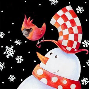 Diamond Painting Cartoon Christmas Snowman