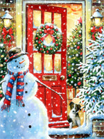 Load image into Gallery viewer, DIY 5D Diamond Painting Christmas Snowman Set
