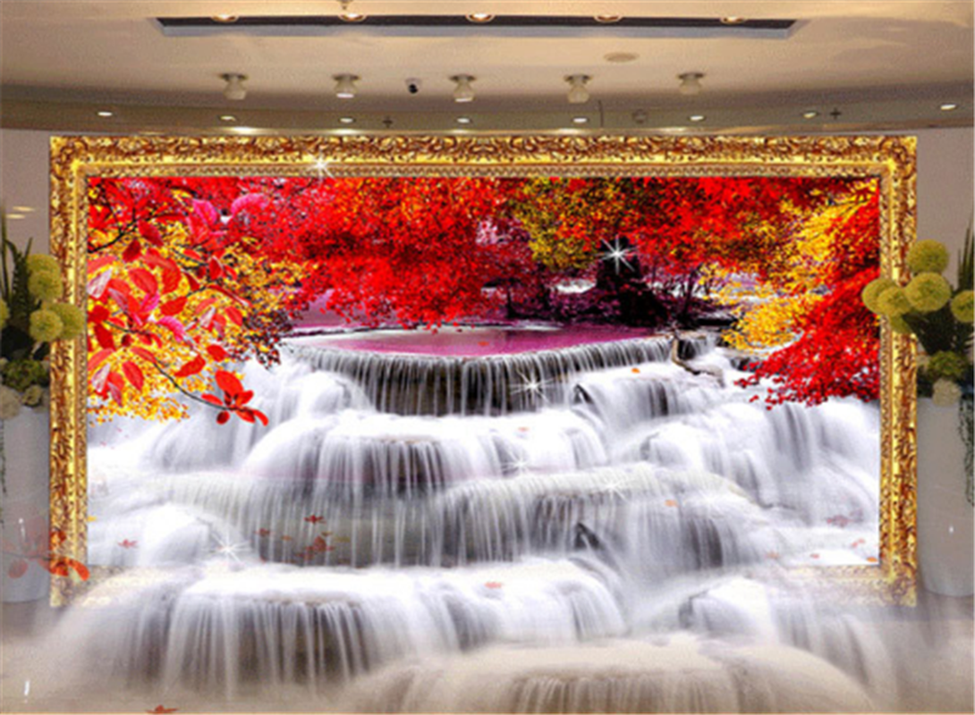 5D Maple Waterfall DIY Diamond Painting Kits