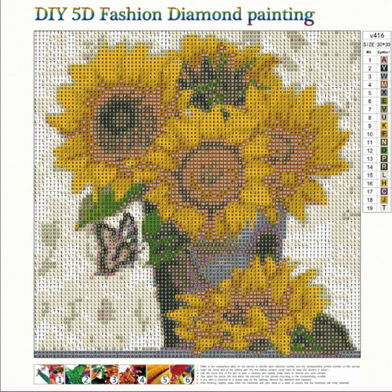 DIY 5D Diamond Painting Sunflower Kits