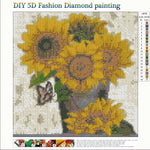 Load image into Gallery viewer, DIY 5D Diamond Painting Sunflower Kits
