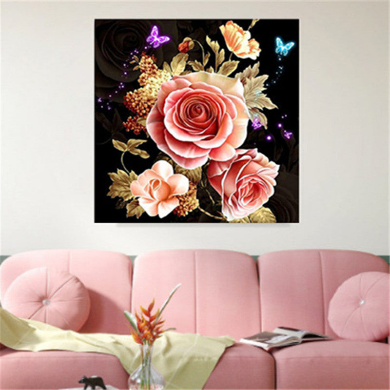 DIY Rose Butterfly 5D Diamond Painting Kits