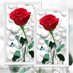 Load image into Gallery viewer, DIY 5D Red Rose Diamond Painting Kits
