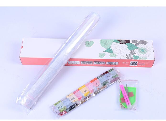 5D DIY Full Drill Diamond  Cherry blossoms Landscape Painting