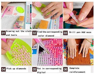 Full Drill Colored owl DIY 5D Diamond Painting Kits