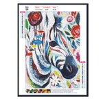 Load image into Gallery viewer, DIY 5D Color zebra Diamond Painting Kits
