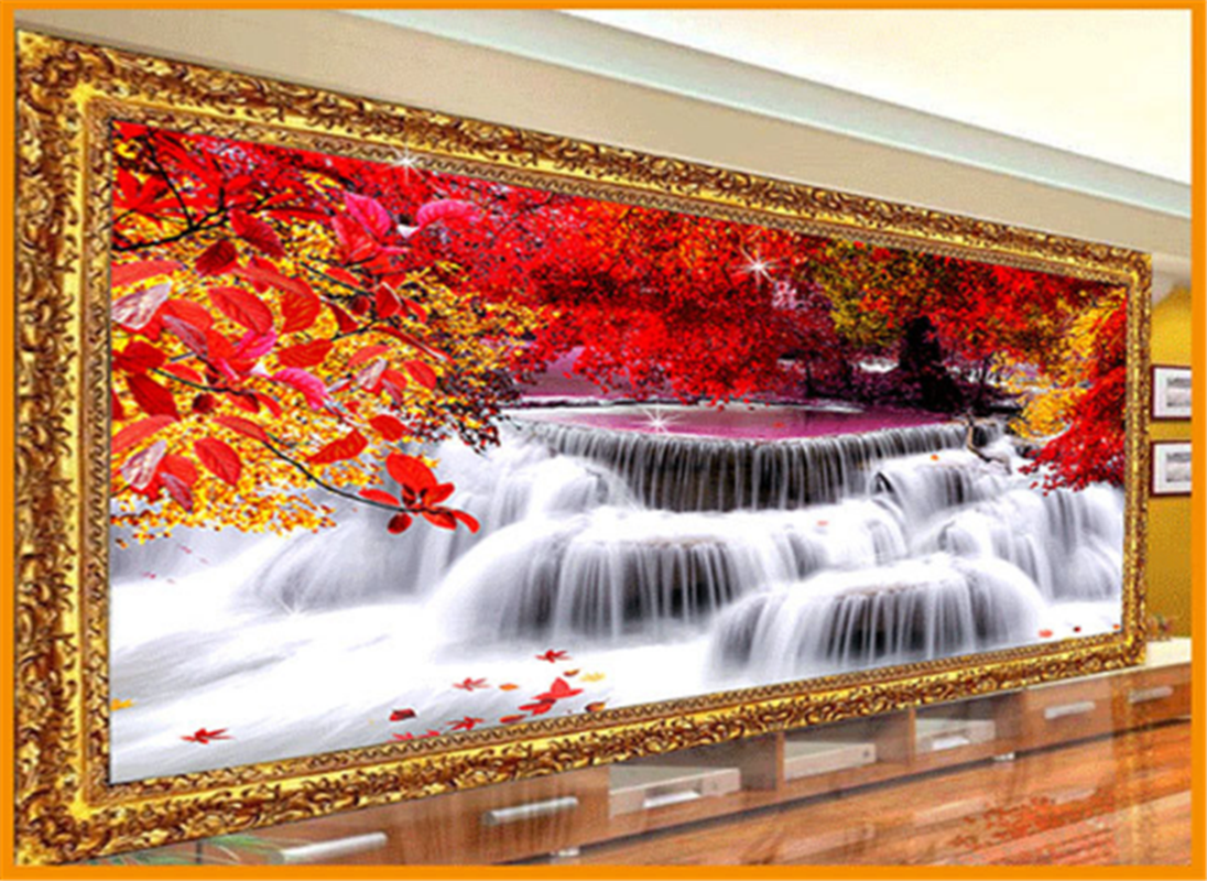 5D Maple Waterfall DIY Diamond Painting Kits